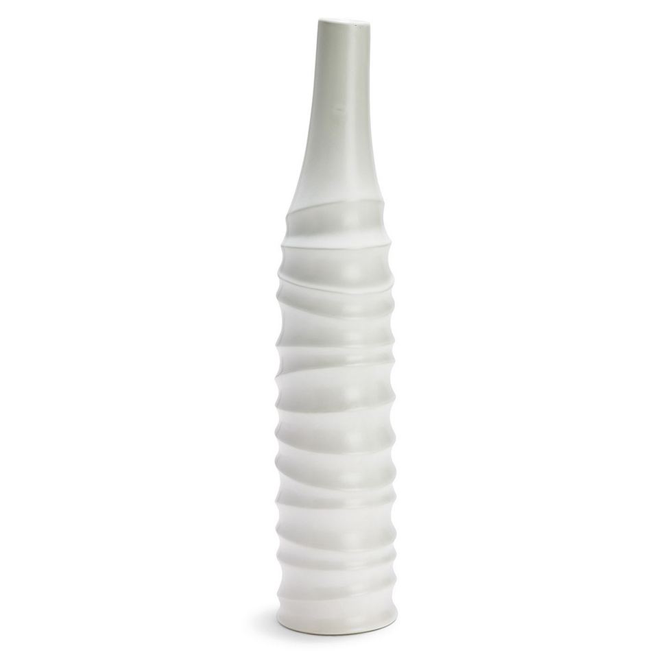 Tall White Matte Vase