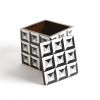 Black & White Geometric Bone Inlay Box