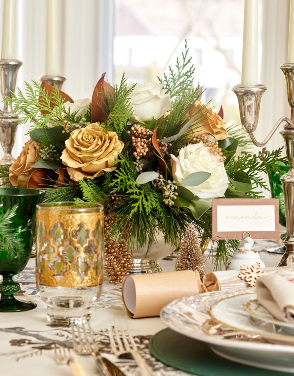 Timeless Christmas Table - Amanda Reynal Interiors
