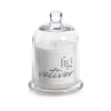 Fig Vetiver Scented Candle Jar w/ Glass Dome