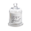 Grapefruit Scented Candle Jar w/ Glass Dome