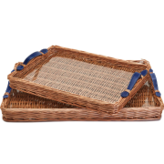 Wicker Tray with Handles