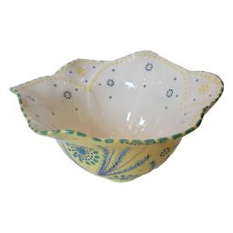 Handpainted Ceramic Petal Bowl- Large