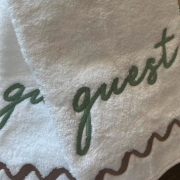 Be Our Guest Embroidered Hand Towels (set of 2)