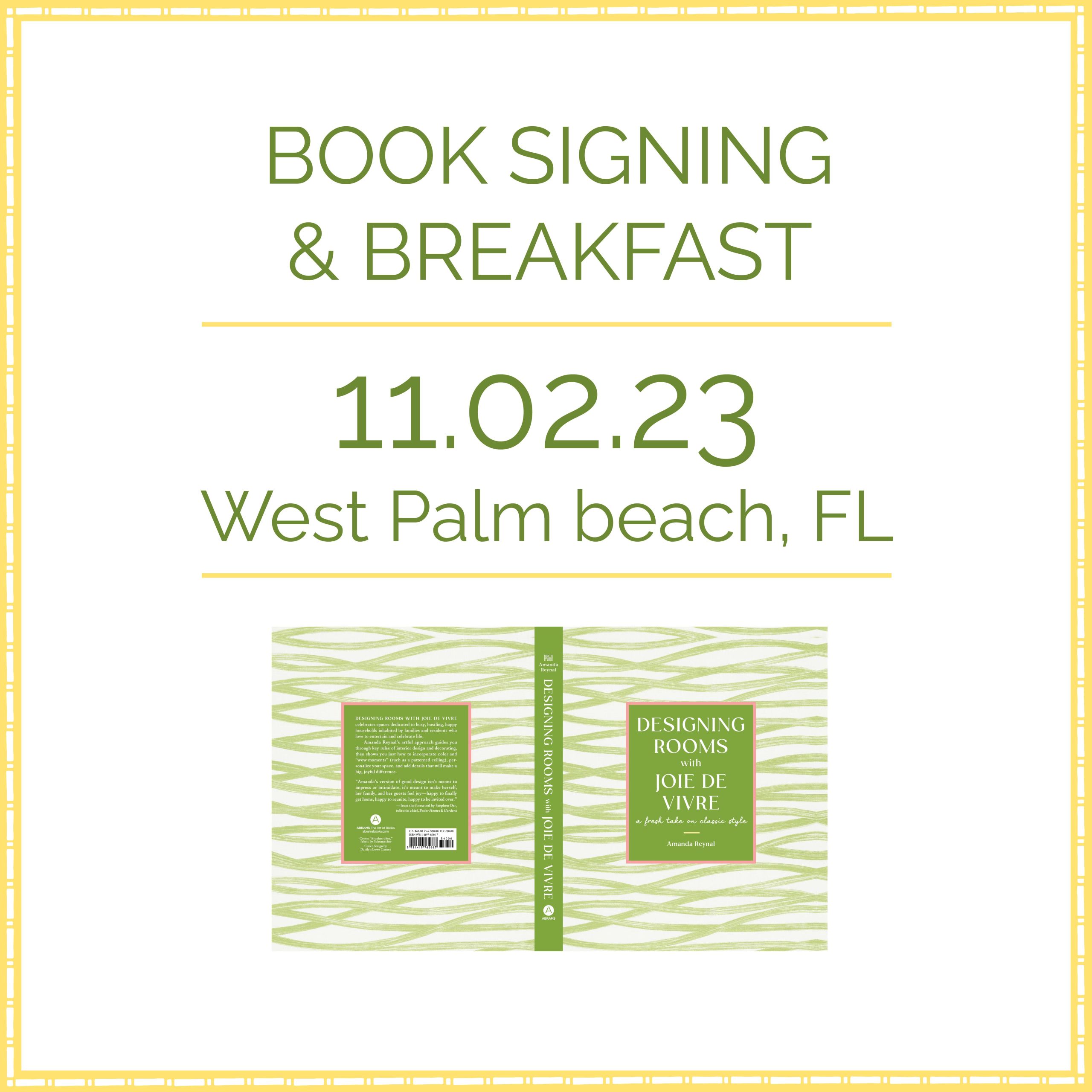 Book Signing & Breakfast