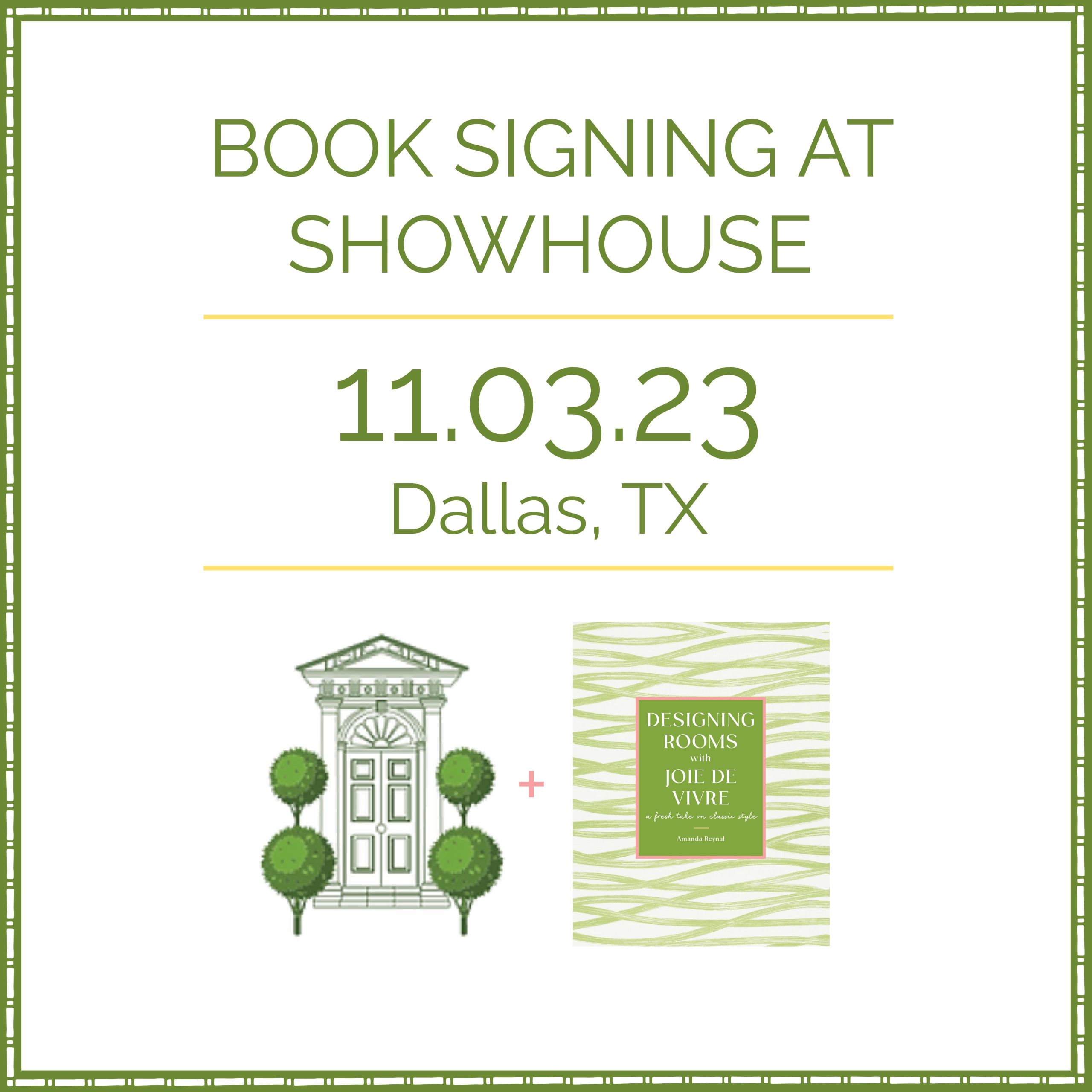 Book Signing at Showhouse